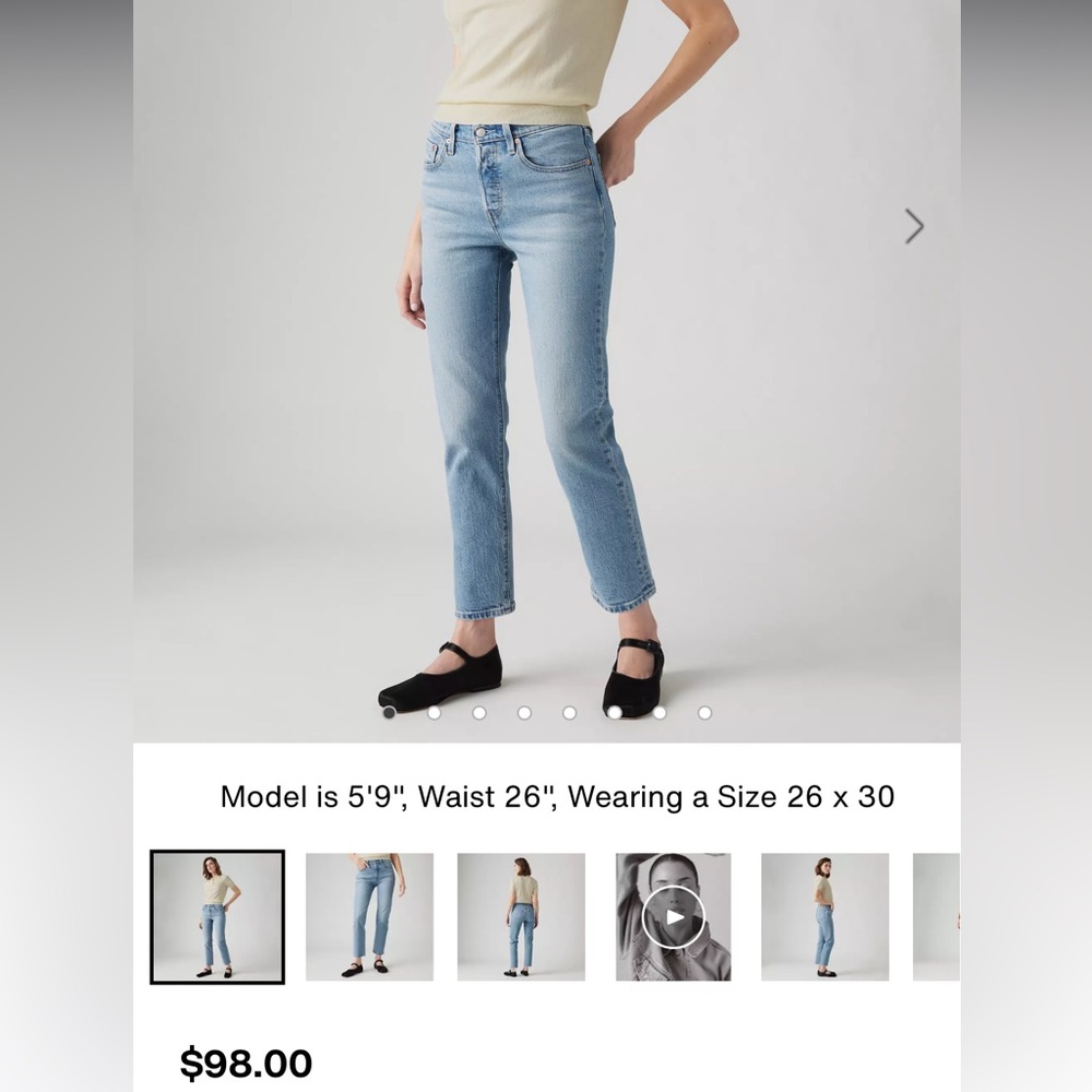 Levi’s 501 cropped jeans